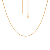 22K Gold Light Foxtail Chain 16 Inches